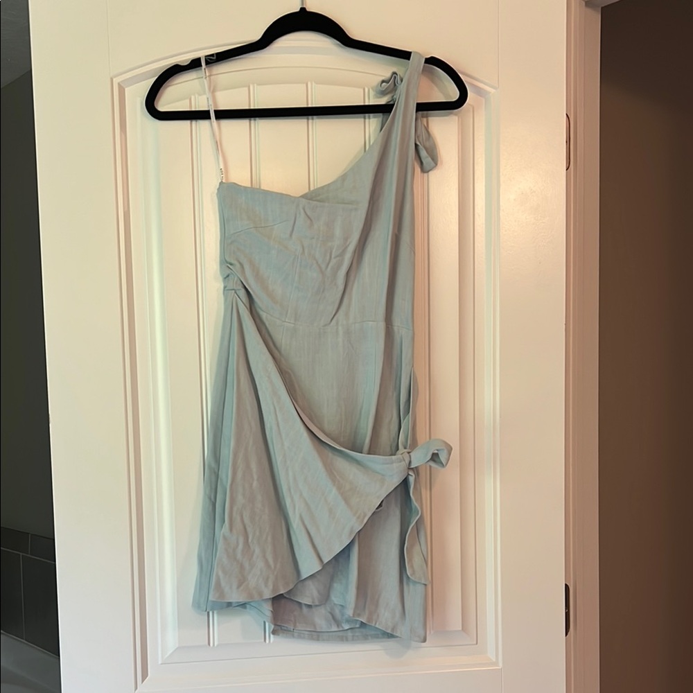 White Fox Boutique Light Blue Mini Dress